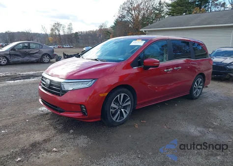 2022 Honda Odyssey Touring from USA, damaged, VIN 5FNRL6H85NB042295